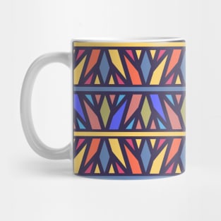 Art Deco Decorative Mid Century Mosaic Pattern Mug